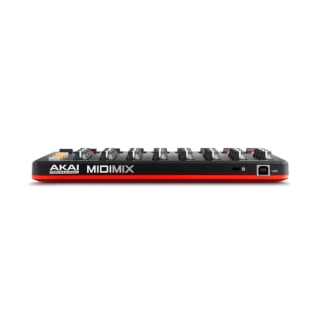 A Photo Of AKAI MIDImix Compact USB MIDI Mixer Controller – Portable DAW Control Surface for Music Production