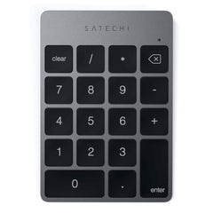 A Photo Of Satechi Aluminum Wireless Keypad – Bluetooth Rechargeable Keypad for Mac and iOS Devices