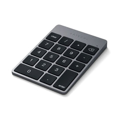 A Photo Of Satechi Aluminum Wireless Keypad – Bluetooth Rechargeable Keypad for Mac and iOS Devices