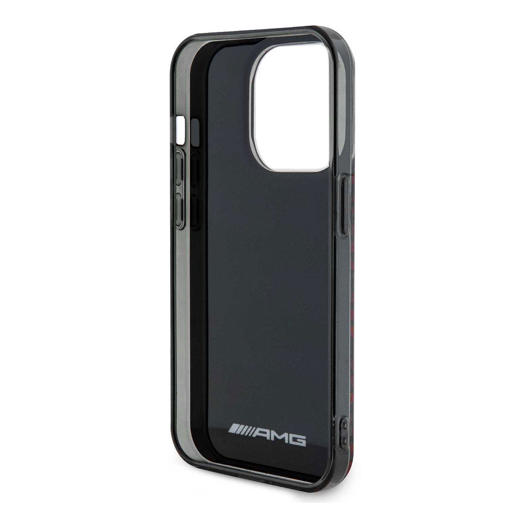 A Photo Of AMG Double Layer Case for iPhone 15 Pro Max with Rhombuses & Large AMG Logo