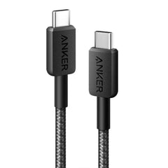 A Photo Of Anker 322 PowerLine USB C to USB C Braided 3ft/0.9m 60W Cable A81F5