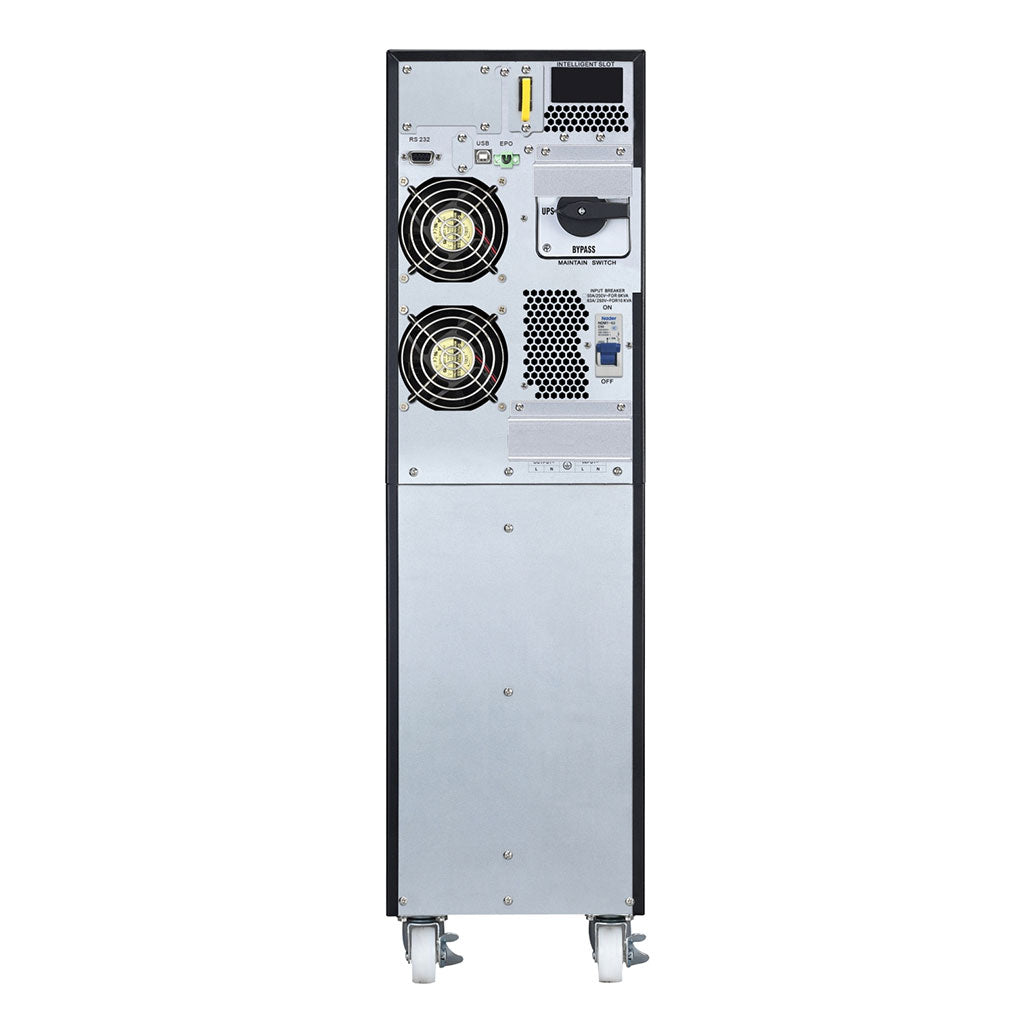 A Photo Of APC Easy UPS On-Line 6kVA/6kW Tower 230V - High-Efficiency Double-Conversion UPS with Intelligent Card Slot & LCD