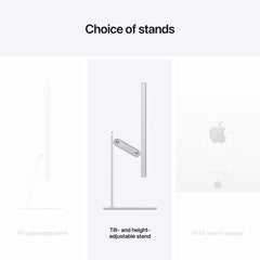 A Photo Of Apple MK0Q3 Studio Display 27 inch 5K XDR Tilt & Height Adjustable | Silver
