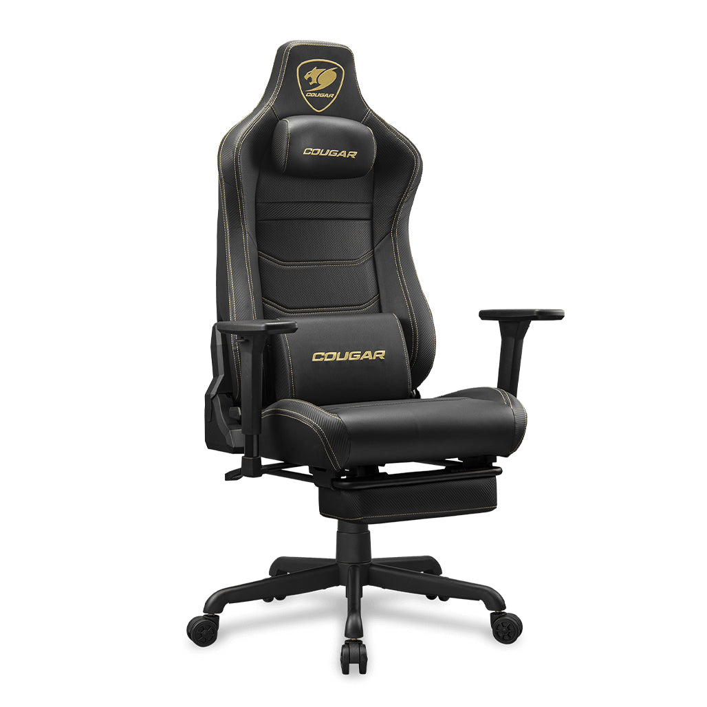A Photo Of Cougar Armor EVO S Gaming Chair (Gold/Black)