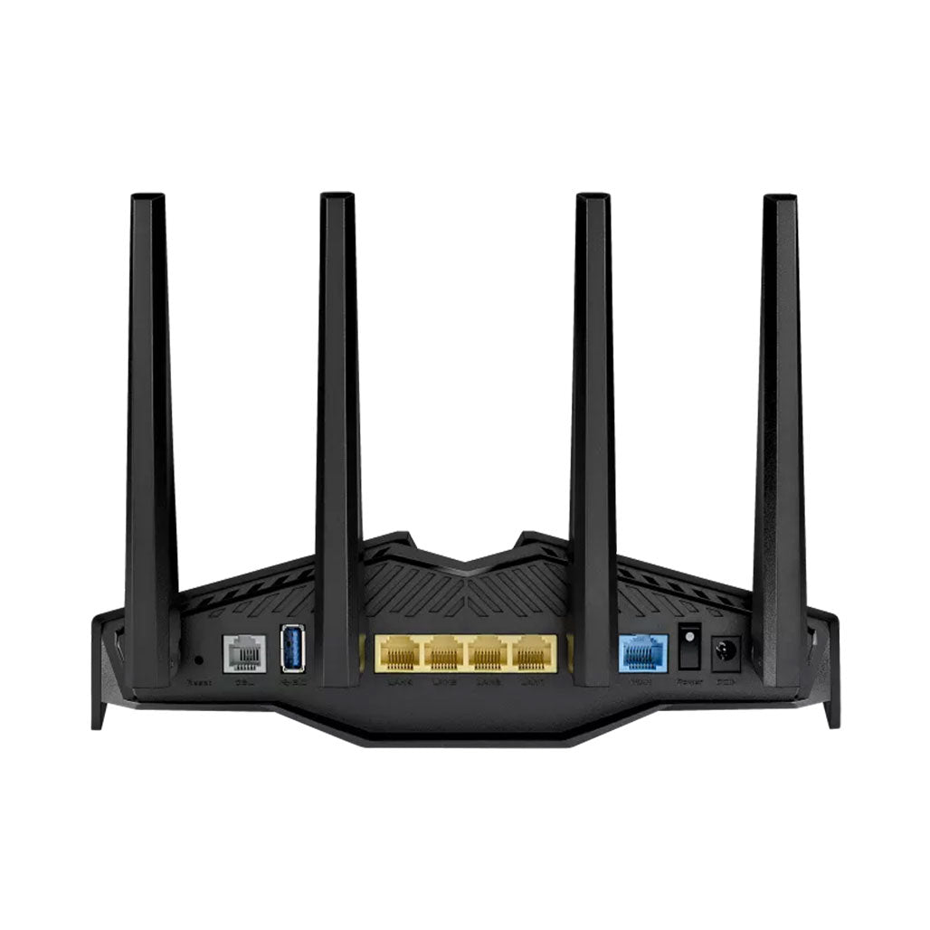 A Photo Of ASUS DSL-AX82U AX5400 Dual Band WiFi 6 xDSL Modem Router | ASUS Aura RGB | Lifetime Free Security | Mesh WiFi Support