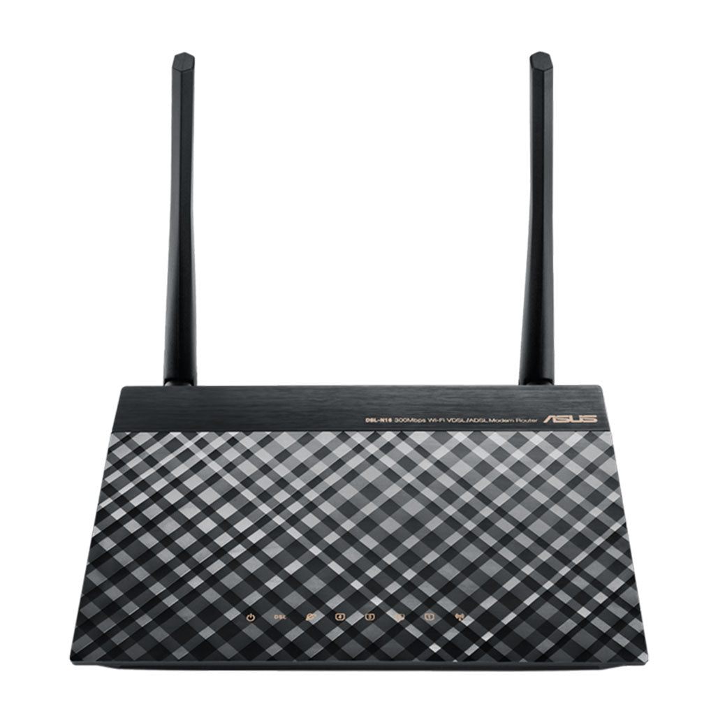 A Photo Of ASUS DSL-N16 300Mbps Wi-Fi VDSL/ADSL Modem Router | Dual-Band Connectivity | VPN Support | Multi-Service Compatibility