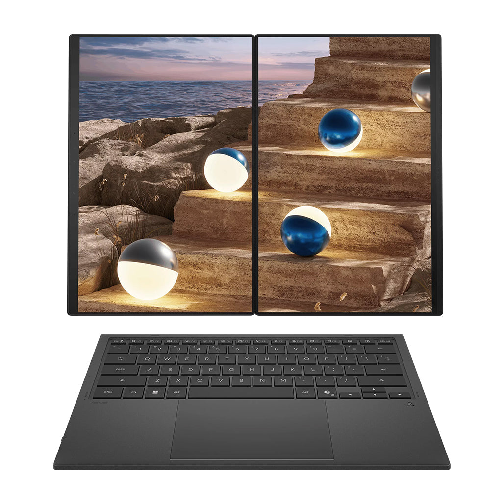 A Photo Of ASUS Zenbook DUO (UX8407); Copilot+ PC - Dual 14.5