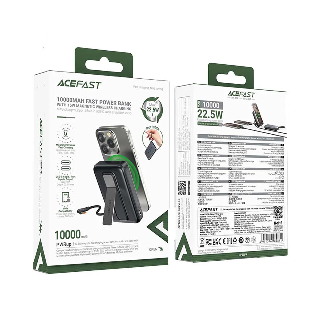 A Photo Of Acefast M24 22.5W Magnetic Wireless Fast Charging Power Bank