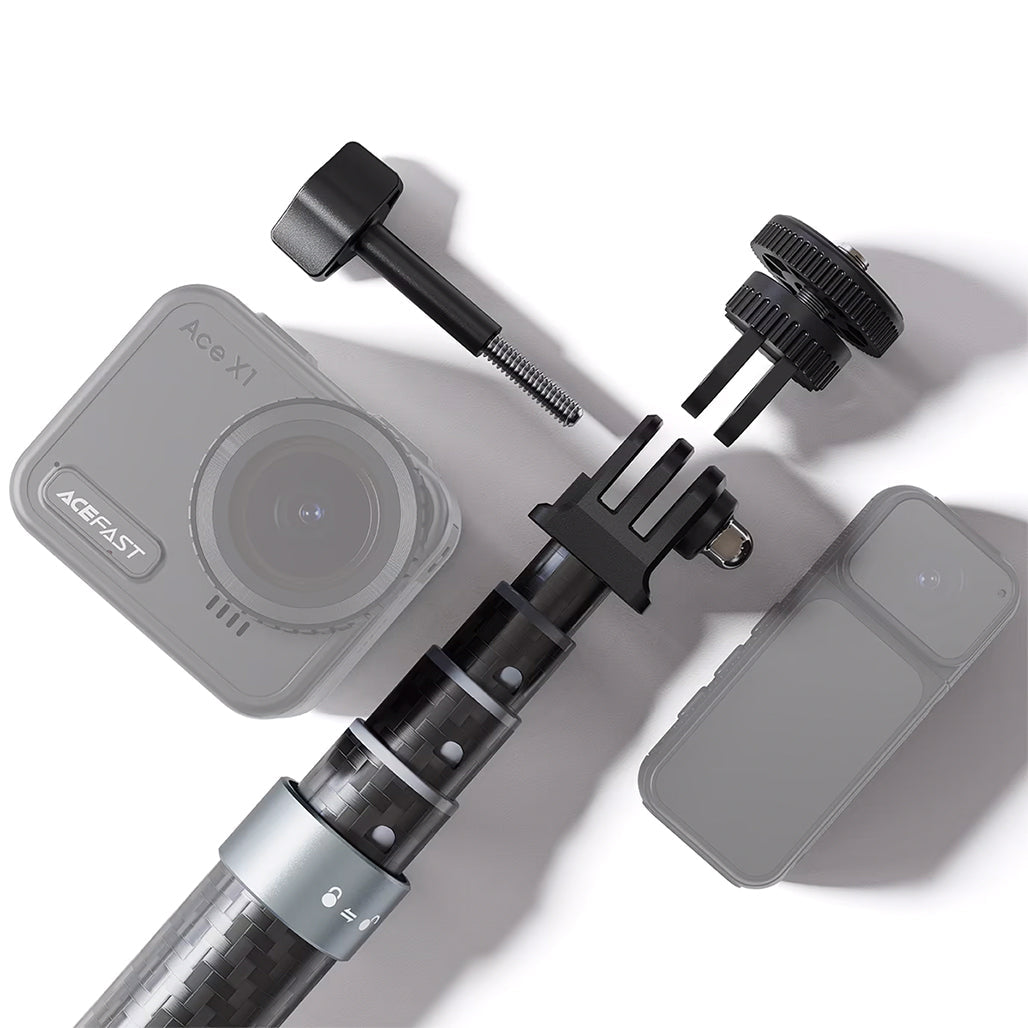 A Photo Of Acefast E38 Carbon Fiber Telescopic Selfie Stick