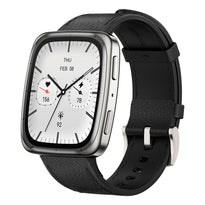 Amazfit Active 2 Square Smartwatch | Black with Red Strap