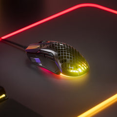 A Photo Of SteelSeries Aerox 5 Wired Gaming Mouse - Ultra-Lightweight with RGB, AquaBarrier, and TrueMove Air Sensor