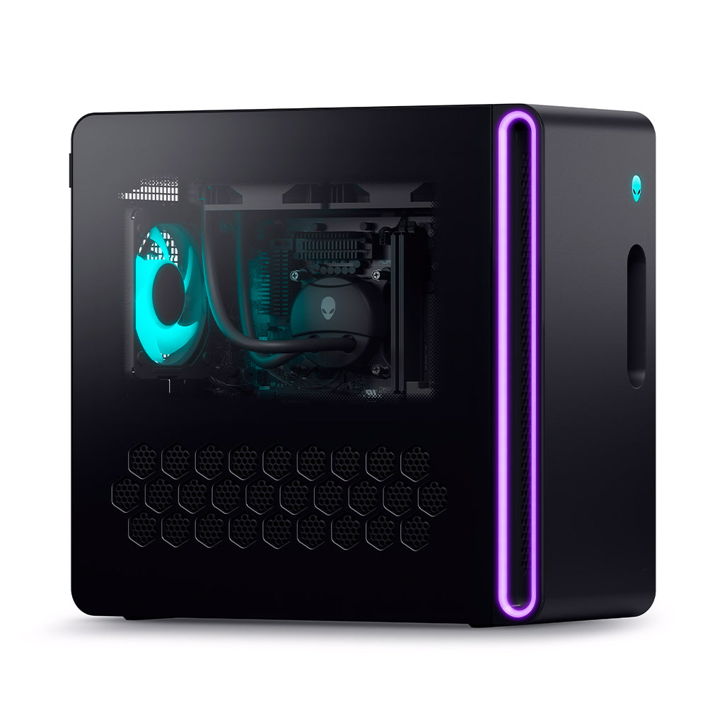 A Photo Of Dell Alienware Aurora R16 Gaming Desktop: Core i7 14700F - 16GB RAM - 1TB SSD - RTX 4060Ti 8GB - Includes Dell Keyboard and Mouse