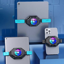 All-in-One P50 Semiconductor Fast Cooling Fan with RGB Light – Universal Back Clip Radiator for Tablets & Phones