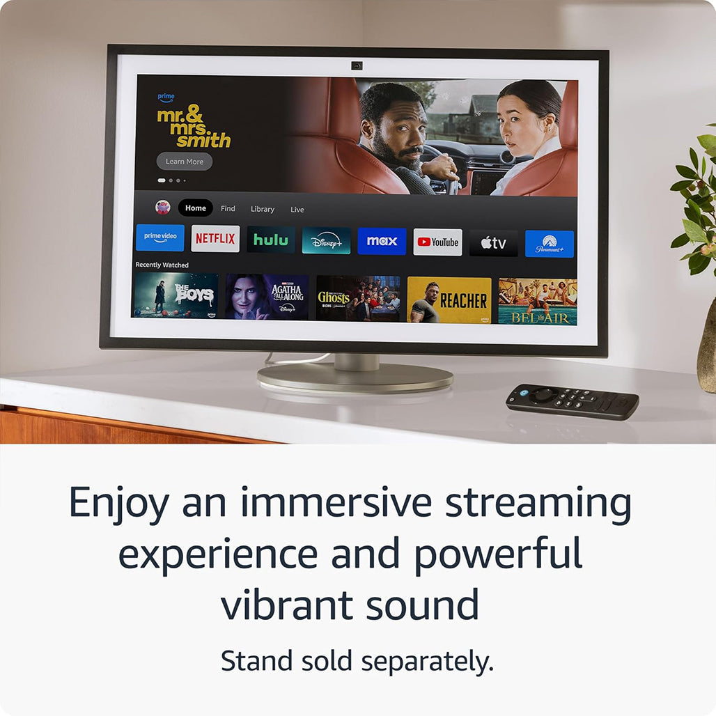 A Photo Of Amazon Echo Show 21 - Smart Display with Built-in Fire TV, Alexa & 21