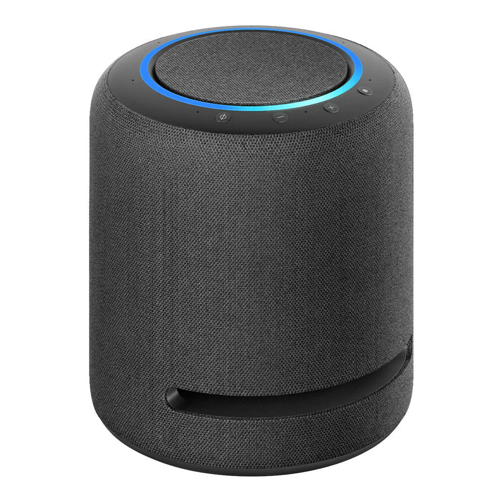A Photo Of Amazon Echo Studio (Newest Model) | Premium Smart Speaker with Dolby Atmos, Spatial Audio, and Alexa – Charcoal