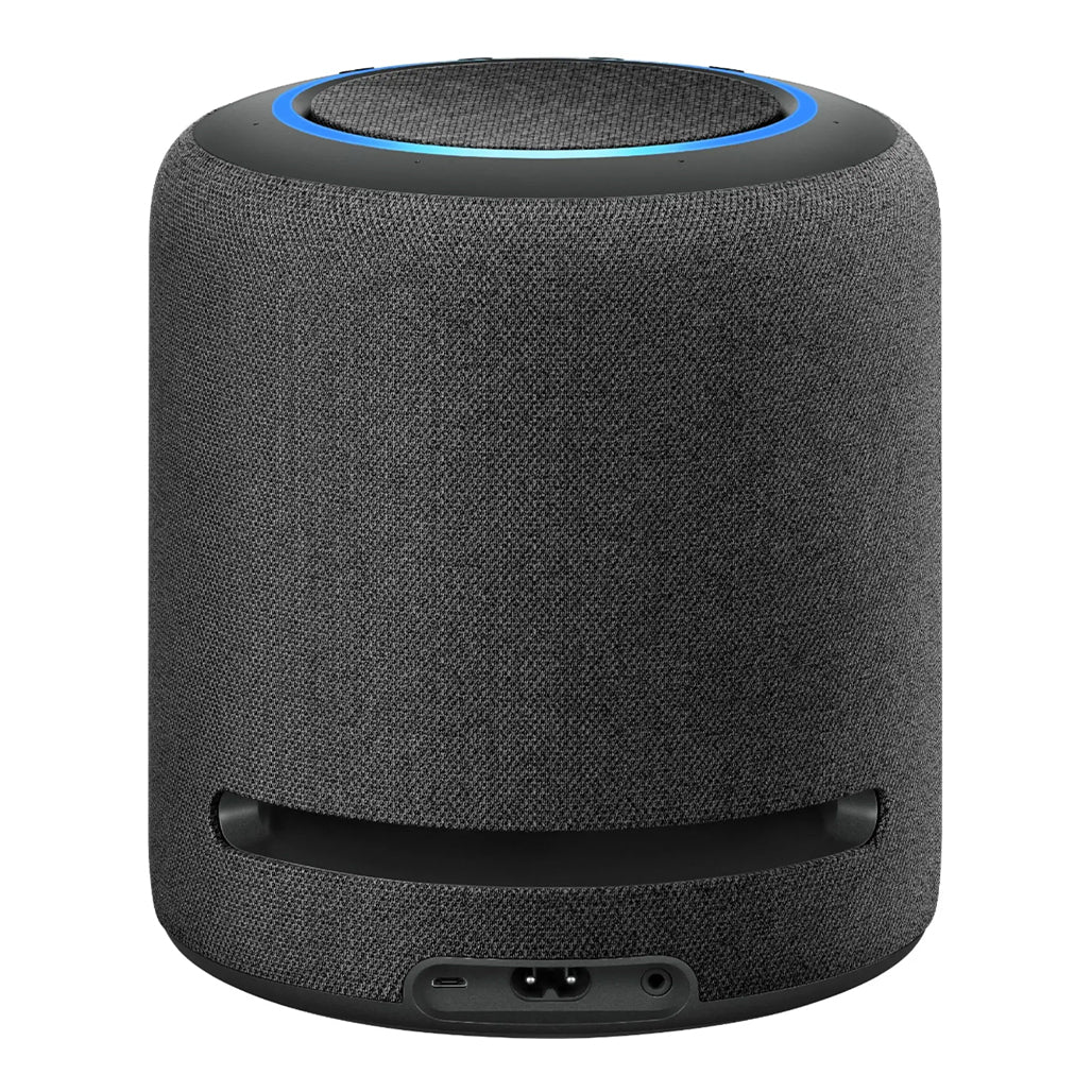A Photo Of Amazon Echo Studio (Newest Model) | Premium Smart Speaker with Dolby Atmos, Spatial Audio, and Alexa – Charcoal
