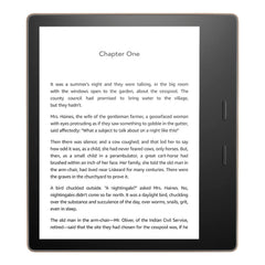A Photo Of Amazon Kindle Oasis 32GB – 7” E-Reader with Page Turn Buttons, Adjustable Warm Light, Waterproof – Champagne Gold