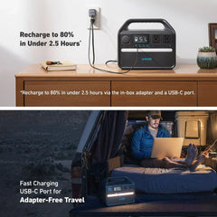 A Photo Of Anker PowerHouse 535 – 512Wh Portable Power Station | 500W Fast Charging & Long-Lasting Battery