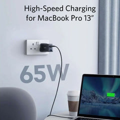 A Photo Of Anker Charger 735 Powerport 65W USB C Charger - A2667K14