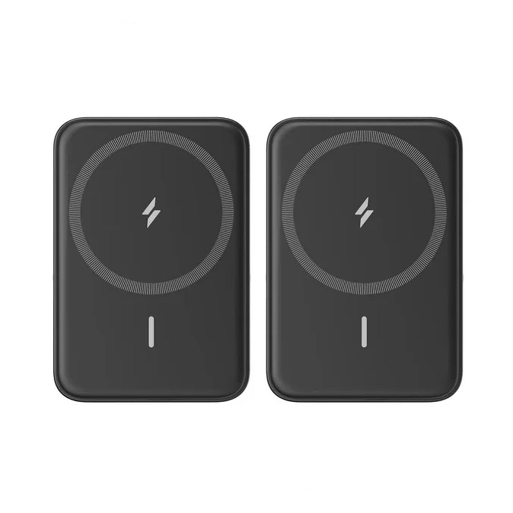 A Photo Of Anker MagGo Magnetic Power Banks with Kickstands, 2 Pack – Compact 5000mAh Wireless Chargers for iPhone 12 and Newer Models