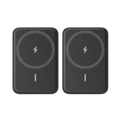 A Photo Of Anker MagGo Magnetic Power Banks with Kickstands, 2 Pack – Compact 5000mAh Wireless Chargers for iPhone 12 and Newer Models