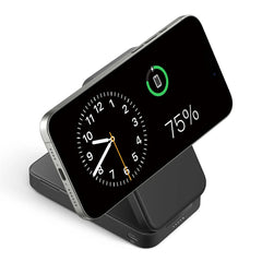 A Photo Of Anker MagGo Power Bank (6.6K) - 15W Ultra-Fast Wireless Charging, Adjustable Stand, and Magnetic Compatibility