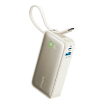 Anker Nano Power Bank with Built-In USB-C Cable (30W, 10,000mAh) – Fast Charging for Phones, Tablets, and Laptops