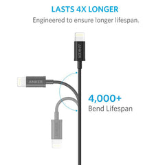 A Photo Of Anker PowerLine Select+ USB Cable with Lightning Connector – Durable & Fast Charging