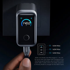 A Photo Of Anker Prime 160W USB-C Charger – 3 Port Fast Charging with Smart Display