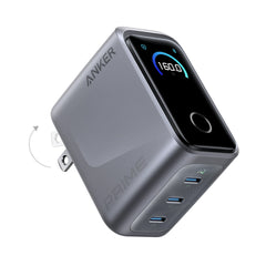 A Photo Of Anker Prime 160W USB-C Charger – 3 Port Fast Charging with Smart Display
