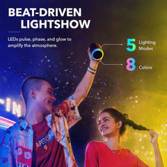 A Photo Of Anker Soundcore Flare Mini | Waterproof Bluetooth Speaker with 360° Sound & LED Light Show