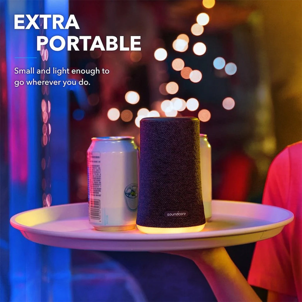 A Photo Of Anker Soundcore Flare Mini | Waterproof Bluetooth Speaker with 360° Sound & LED Light Show