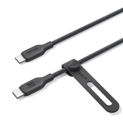 A Photo Of Anker 544 Bio-Based USB-C to USB-C Cable (3ft) - Durable, Eco-Friendly, 100W Power Output, Black