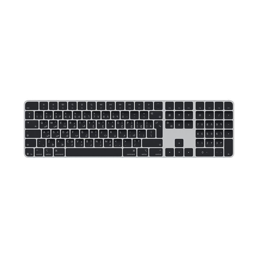 A Photo Of Apple Magic Keyboard with Touch ID and Numeric Keypad for Mac (USB-C) - Arabic