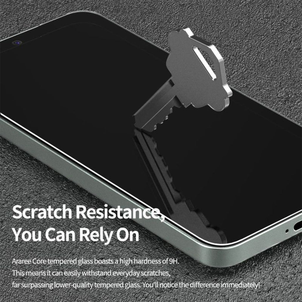 A Photo Of Araree Core Clear Screen Protection (2-Pack) for Galaxy S25 Ultra - Premium Glass Protection, Easy Installation