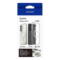 Araree Duple M Magnetic Clear Back Cover Case for Galaxy S24 FE | TPU, Polycarbonate, & Neodymium | Military-Grade Protection