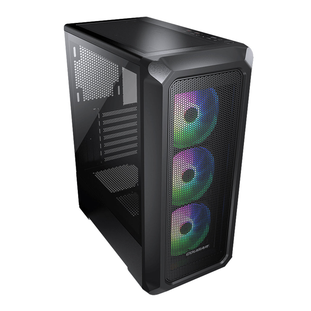 A Photo Of Cougar Archon 2 Mesh RGB Mid Tower Case - High Airflow ARGB Gaming Case with 3 Pre-Installed Fans