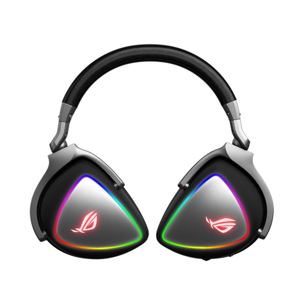 A Photo Of Asus ROG Delta USB-C Gaming Headset - Hi-Res ESS Quad-DAC, RGB Lighting, Detachable Mic