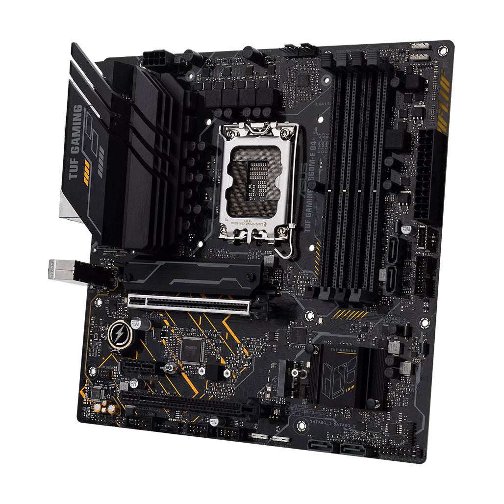 A Photo Of Asus TUF Gaming Motherboard B660M-E D4