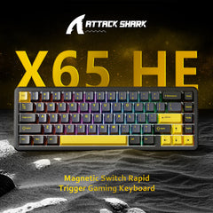 A Photo Of Attack Shark X65 HE Magnetic Switch Rapid Trigger Keyboard
