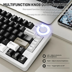 A Photo Of Attack Shark X86 Full Aluminum Wireless Mechanical Keyboard