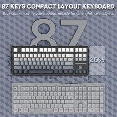A Photo Of Attack Shark X87 Tri-Mode Gasket Mechanical Keyboard
