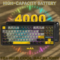 A Photo Of Attack Shark X87 Tri-Mode Gasket Mechanical Keyboard