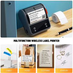 A Photo Of Niimbot B3S Label Printer with Tape – Efficient Labeling and Receipt Printing Solution
