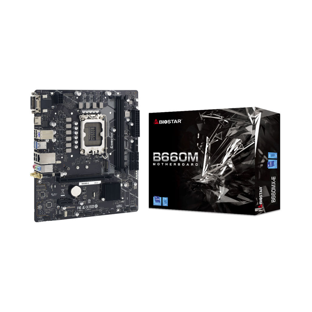 A Photo Of Biostar B660MX-E - SUPPORT 12TH GEN MotherBoard - LGA 1700