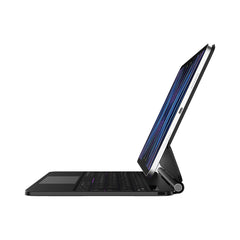 A Photo Of Blupebble Magic Folio Keyboard Case with Trackpad for iPad Air/Pro 10.9″ / 11″ – Bilingual English & Arabic, Bluetooth, USB-C Charging