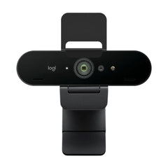 A Photo Of Logitech Brio Ultra HD 4K Pro Webcam with HDR, 5x Digital Zoom, and Omni-Directional Microphones