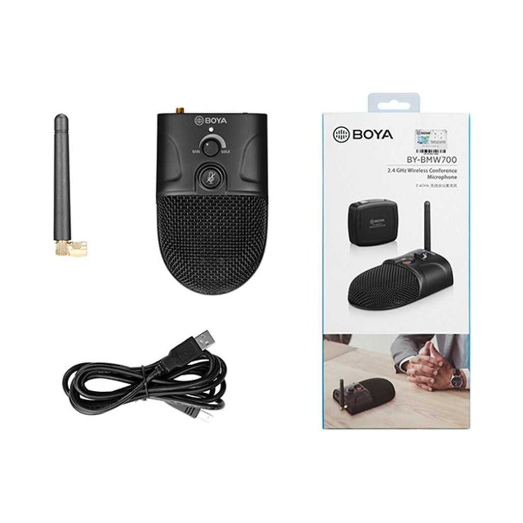 A Photo Of Boya BY-BMW700 - 2.4GHz Wireless Conference Microphone for Seamless Video Conferencing