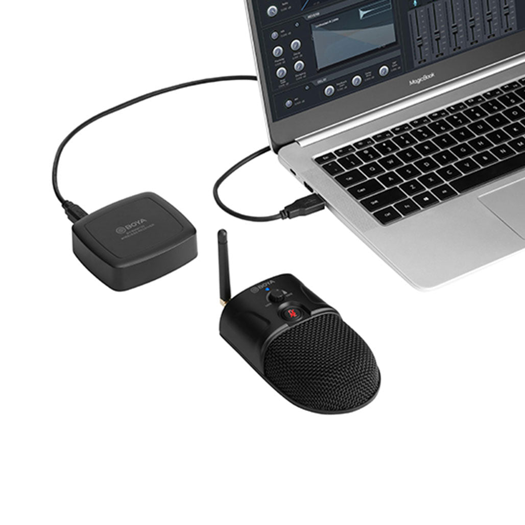 A Photo Of Boya BY-BMW700 - 2.4GHz Wireless Conference Microphone for Seamless Video Conferencing