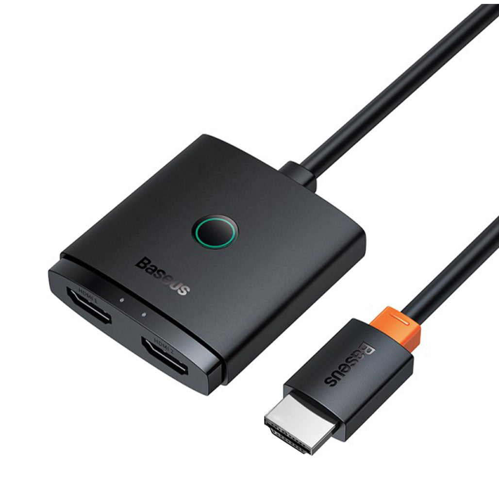 A Photo Of Baseus AirJoy Series - 2-in-1 Bidirectional HDMI Switch with 1m Cable Cluster - Black | B01331105111-01